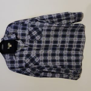 Vintage Haband Men's Blue Plaid Shirt Size L
